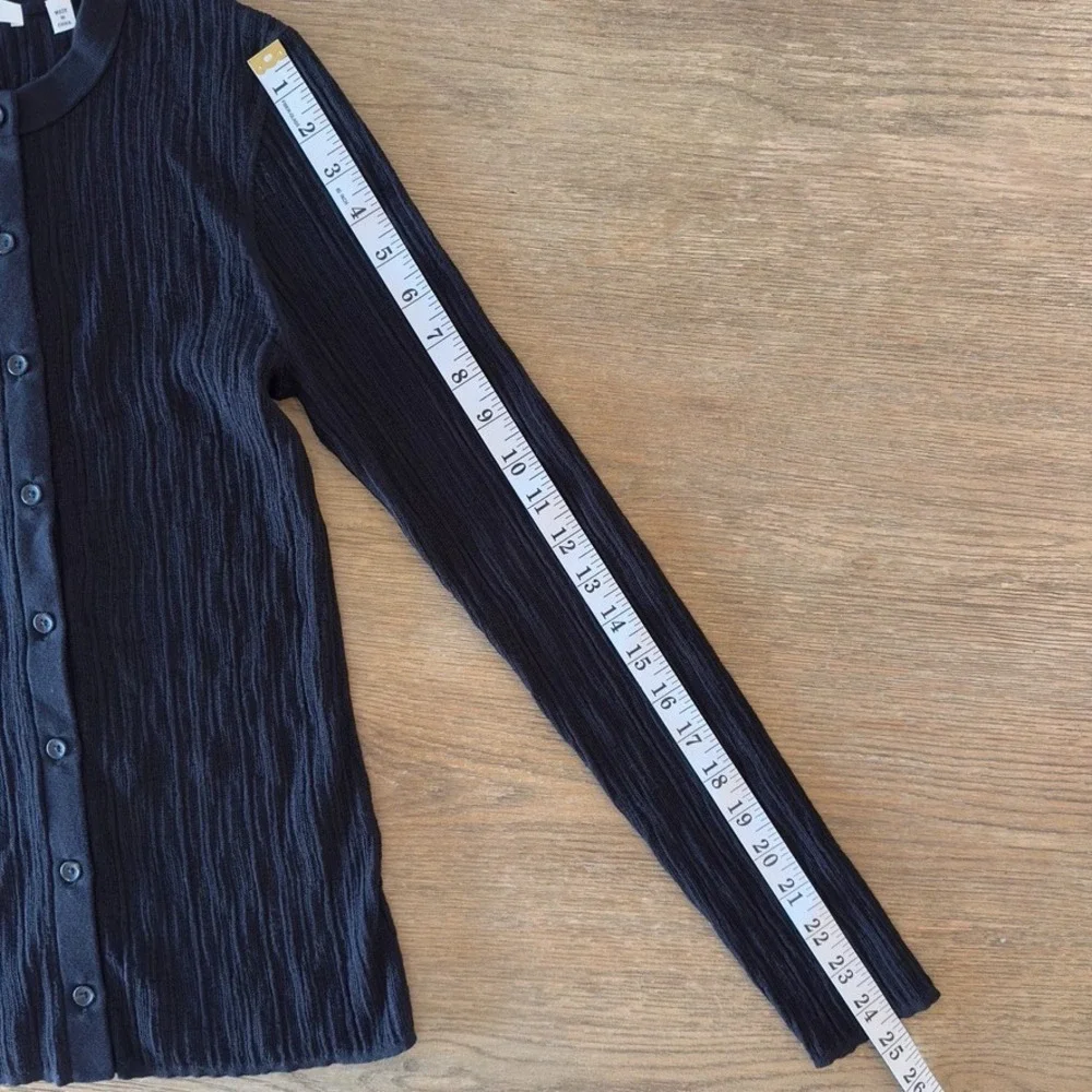 A.L.C. Fisher Fine Cotton Slim Fitting Knit Cardigan-Black-Womens Small-RRP $325 - Picture 10 of 15